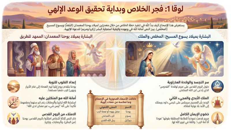 لوقا 1: بداية تحقيق الوعد الإلهي (شرح وتفسير كامل)
