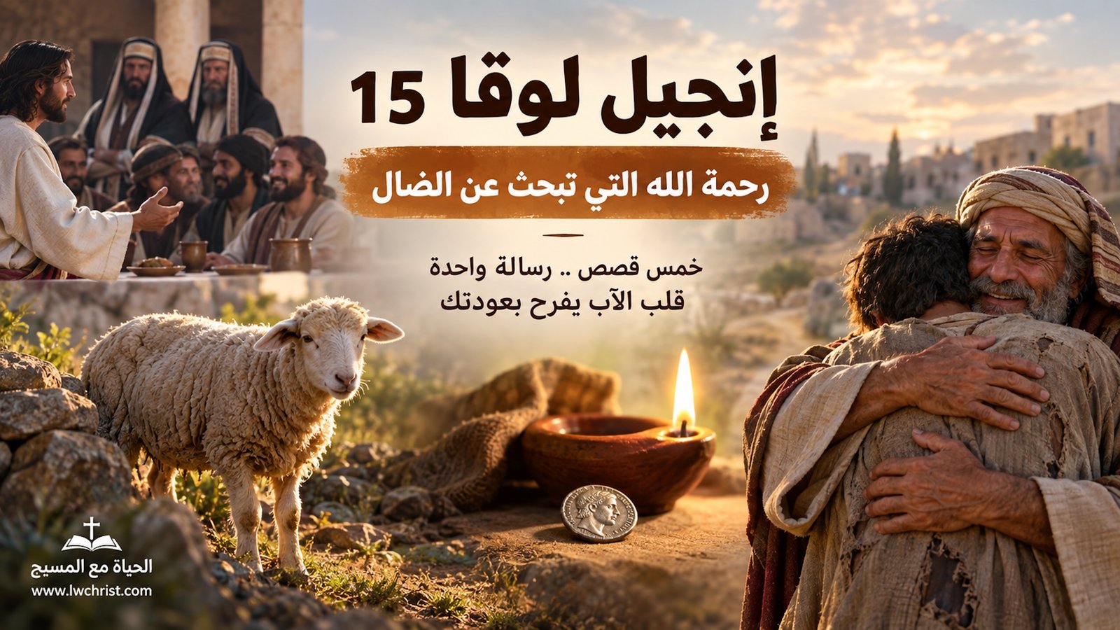 لوقا 15: الخروف الضال والدرهم المفقود والابن الضال — فرح الله برجوع الخاطئ (شرح وتفسير كامل) 3 لوقا 15: الخروف الضال والدرهم المفقود والابن الضال — فرح الله برجوع الخاطئ (شرح وتفسير كامل)